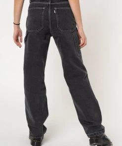 Minga London Clothing Carpenter Jeans In Washed Black