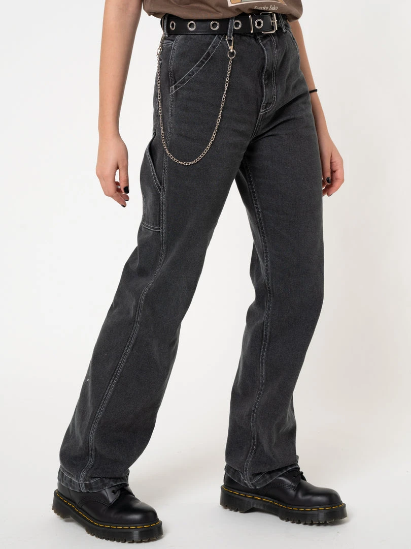 Minga London Clothing Carpenter Jeans In Washed Black