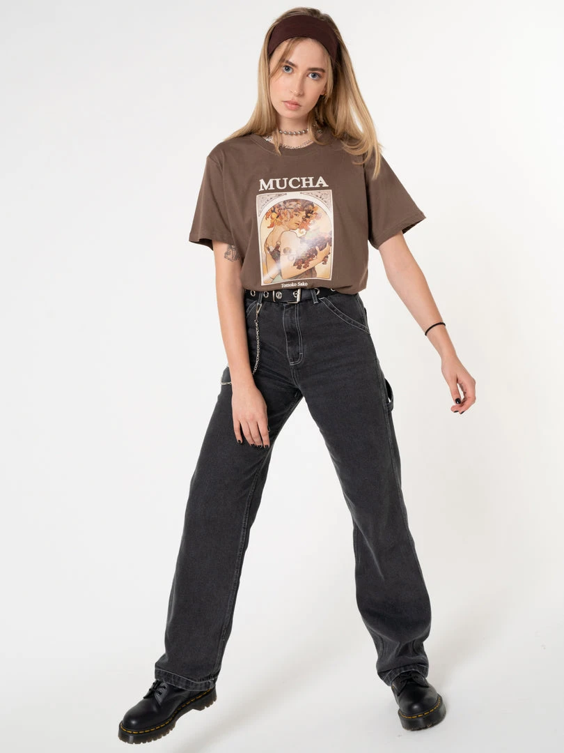 Minga London Clothing Carpenter Jeans In Washed Black