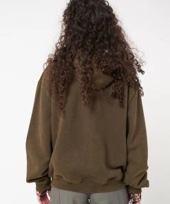 Minga London Rue Washed Zip Up Hoodie Jacket Clothing