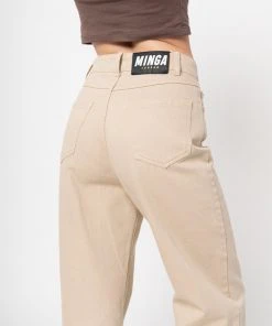 Minga London Clothing Sand Beige Wide Leg Pants
