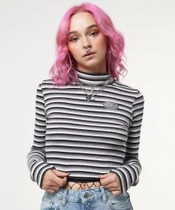 Minga London Smoky Striped Ribbed Top Clothing