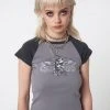 Minga London Most Wanted Winged Heart Raglan Baby Tee